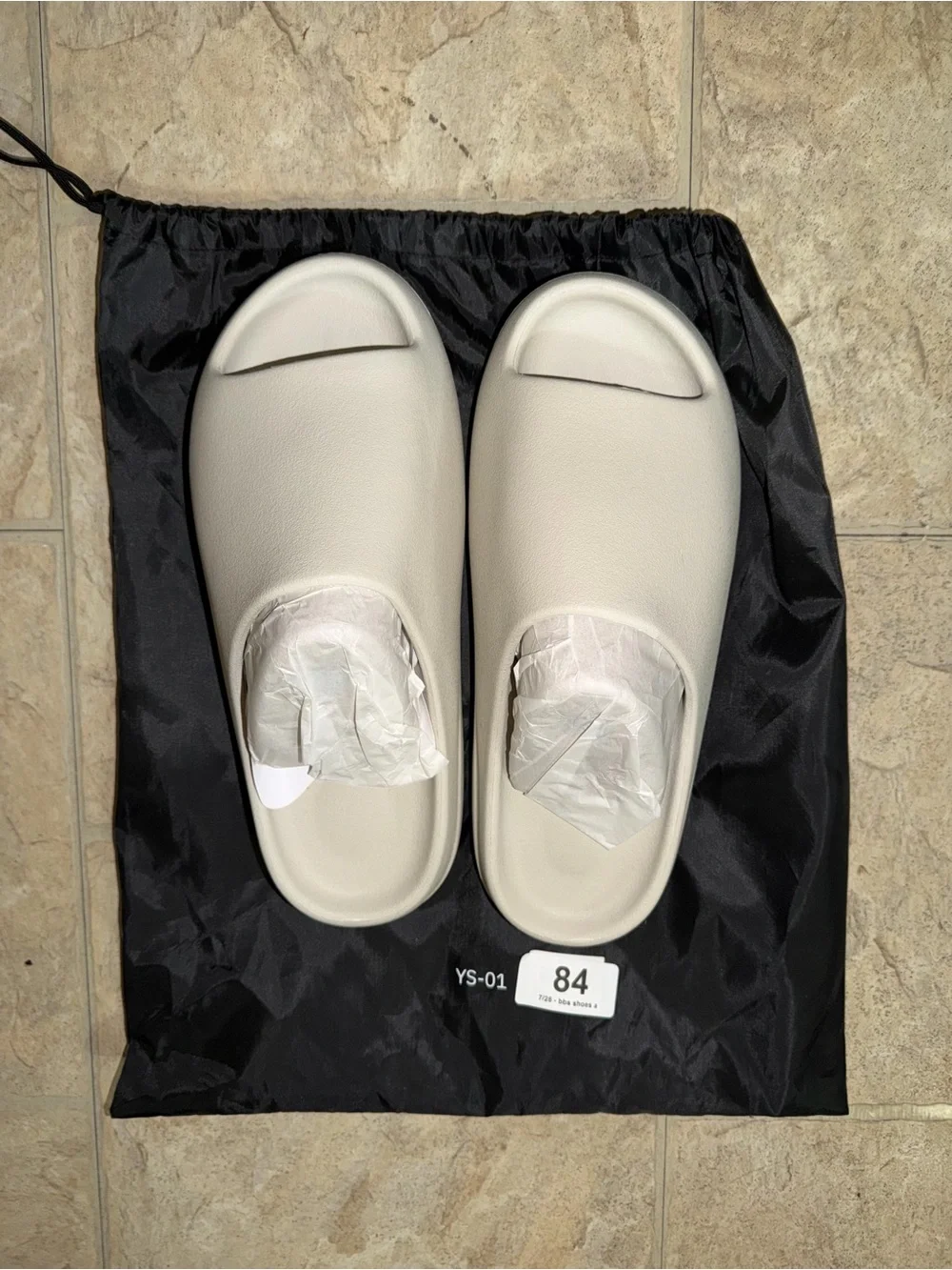 Yeezy YS01 slides “cream” ( white )